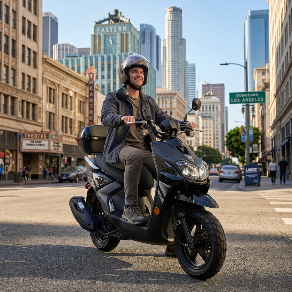 Apollo Fighter 150cc scooter Downtown Los Angeles FE Motorsports