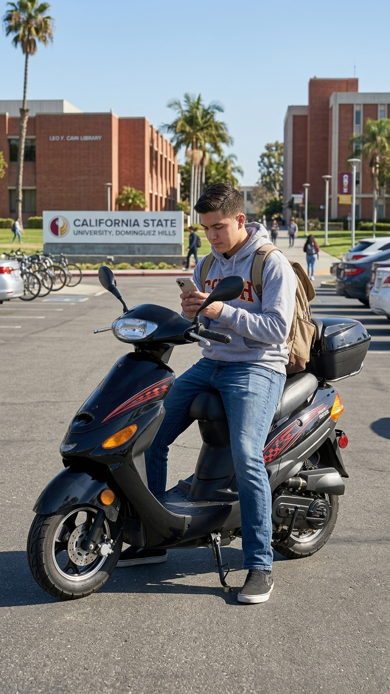 50cc scooter near Cal State Dominguez Hills