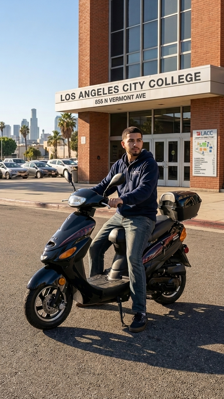 50cc scooter near LA City College