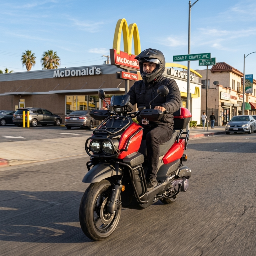 Scooter Tank 200 rojo en Cesar E. Chavez Ave Boyle Heights — FE Motorsports
