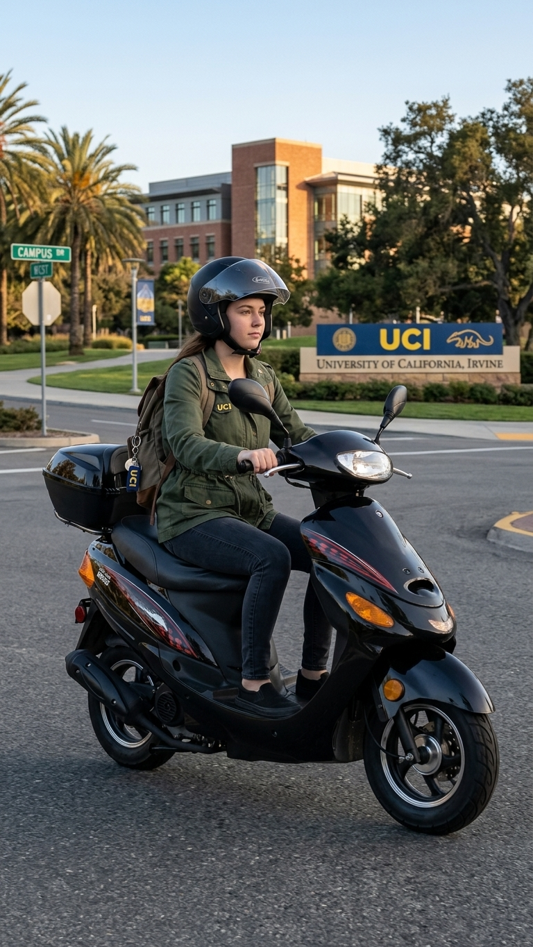 50cc scooter near UC Irvine