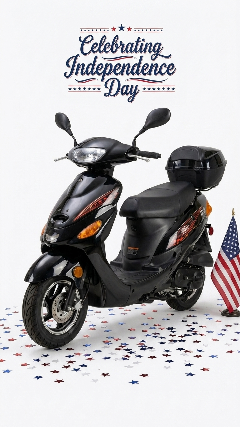 Freedom to ride scooter 4th of July Los Angeles — FE Motorsports