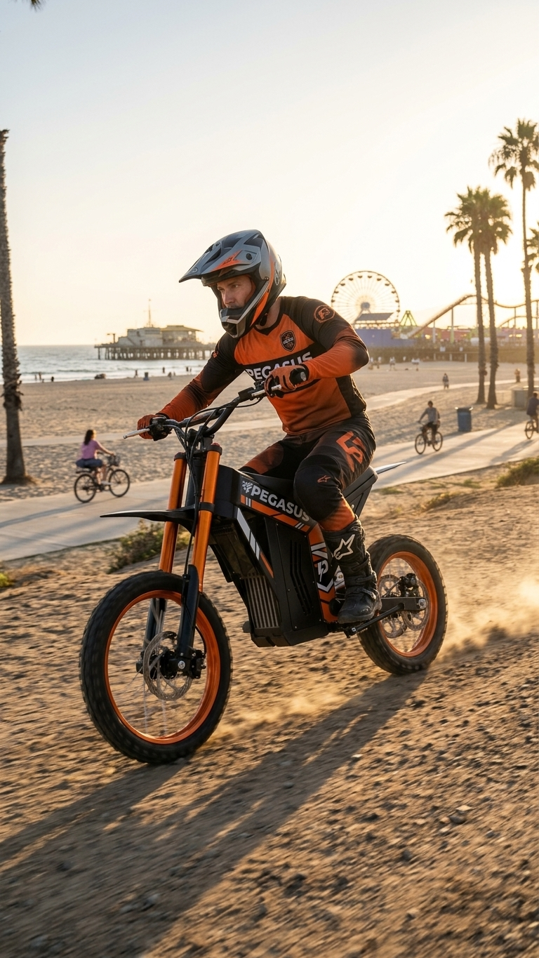 Electric Dirt Bike — FE Motorsports WC2026 Los Angeles FE Motorsports