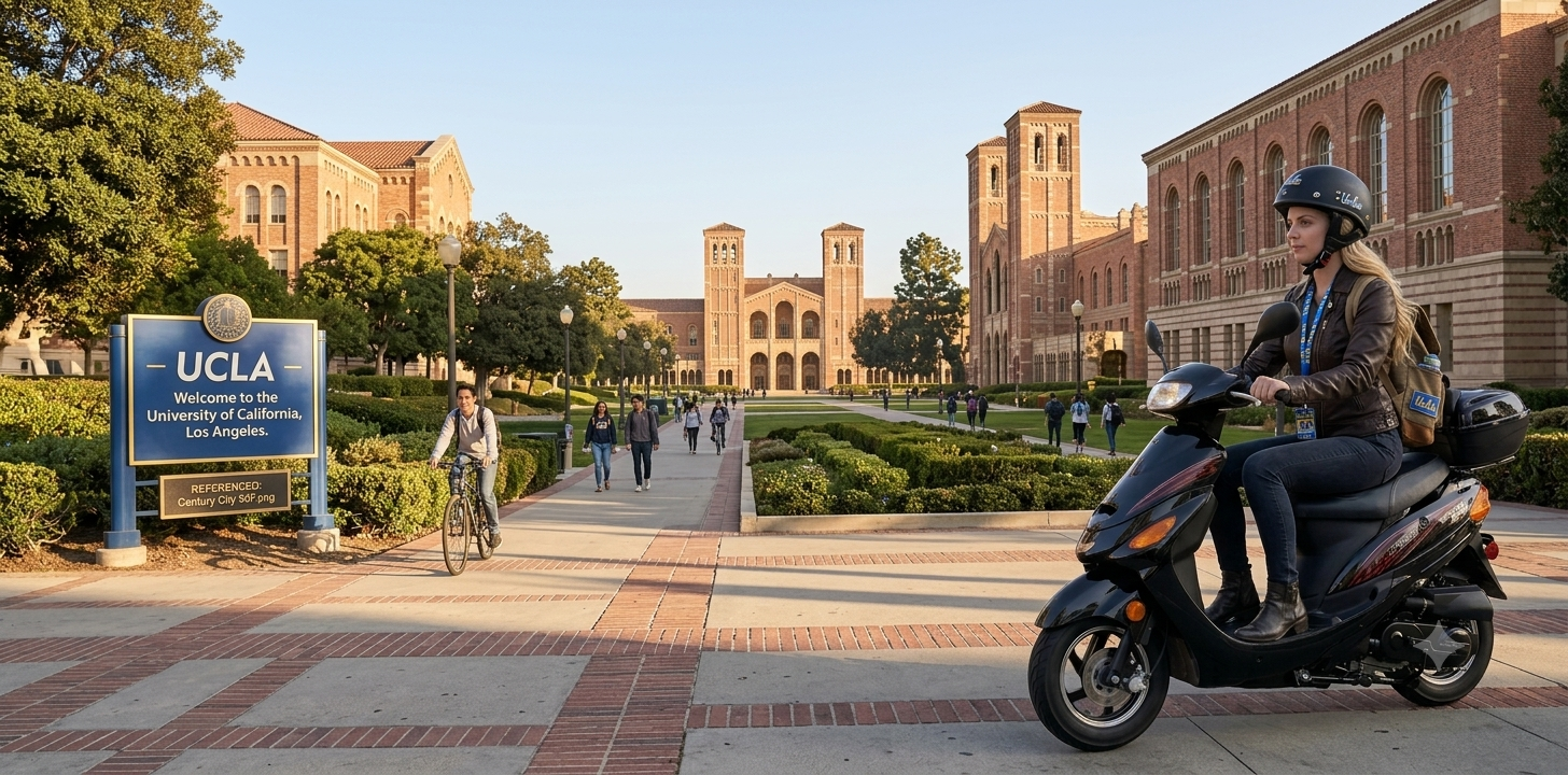 50cc scooter near UCLA Westwood