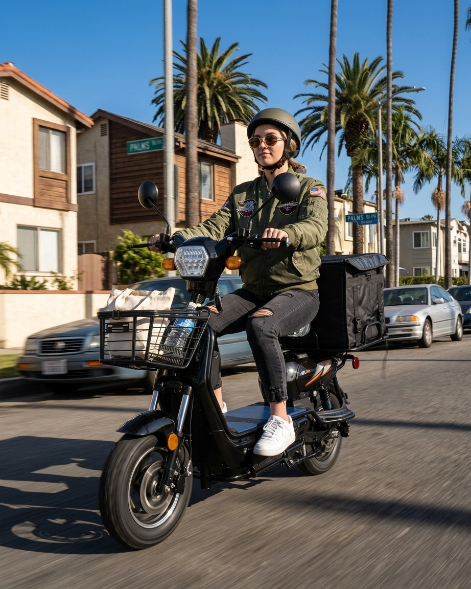 Boom BD590Z 2-seater electric scooter Culver City FE Motorsports