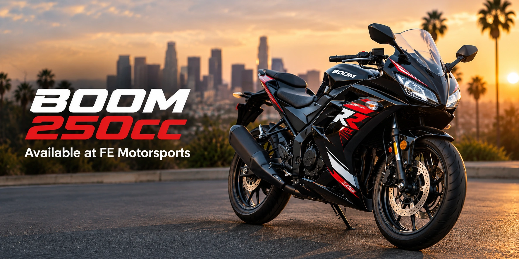 Boom BD250-5 250cc beginner motorcycle Los Angeles — FE Motorsports