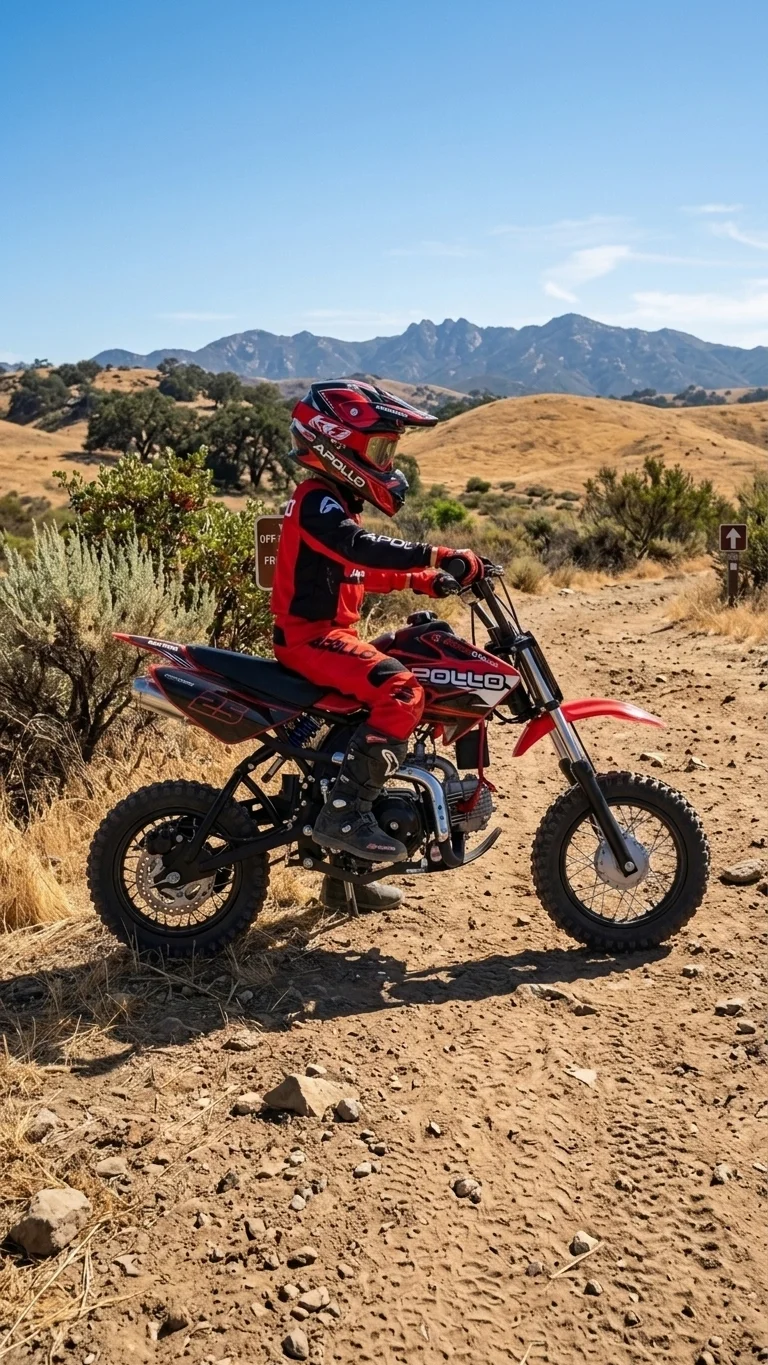 Joven en moto Apollo DB-25 70cc California — FE Motorsports